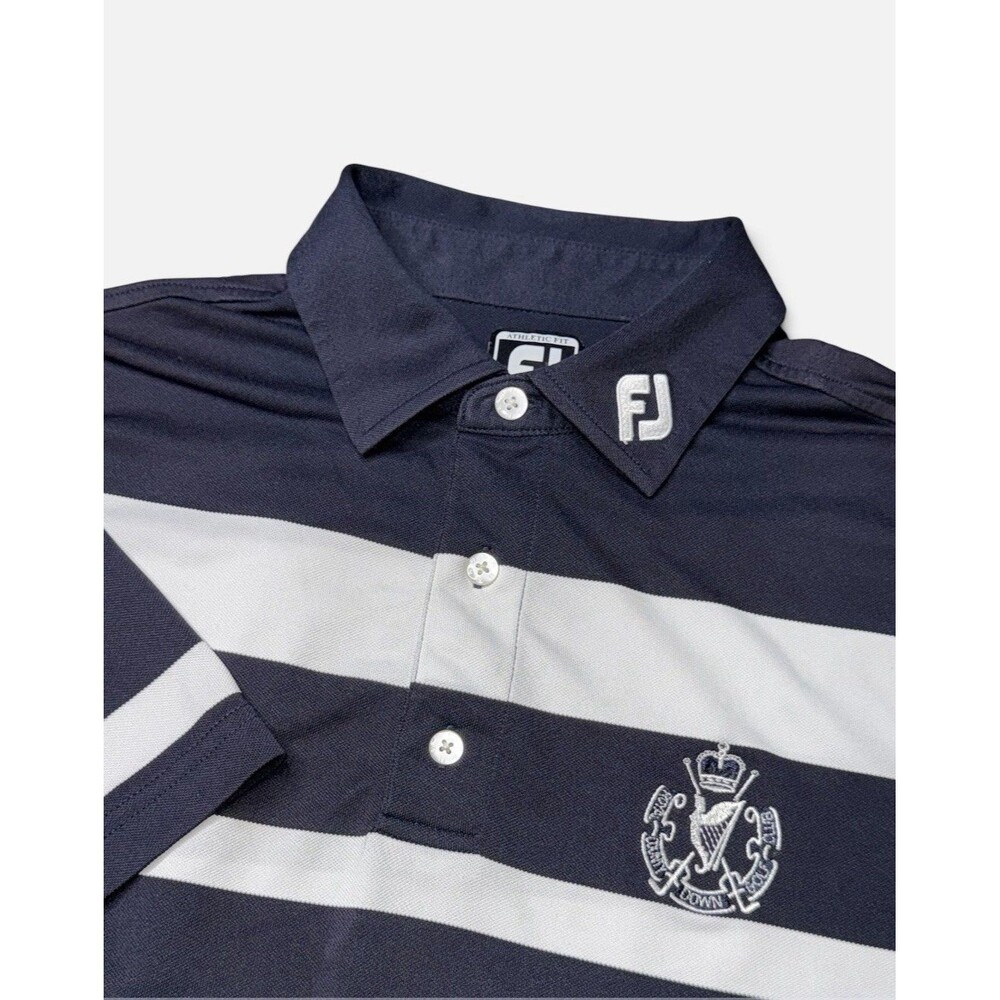 Footjoy x Royal County Down Golf Club Men’s XL Athletic Fit Polo Issue Sewn Logo